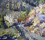 крымские горы в цвету весной, Буртов