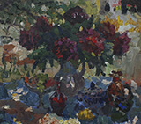Н.В.Буртов, цветочный натюрморт, масляная живопись